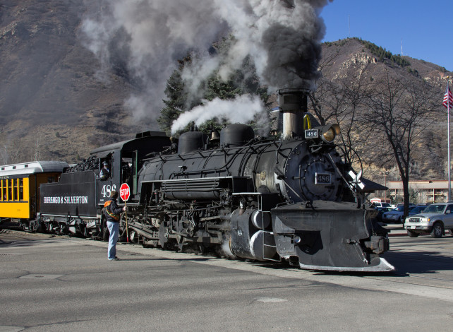 Обои картинки фото техника, паровозы, рельсы, паровоз