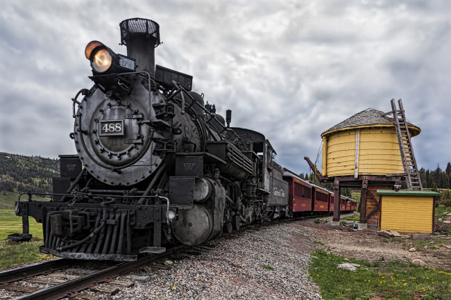 Обои картинки фото техника, паровозы, паровоз, рельсы