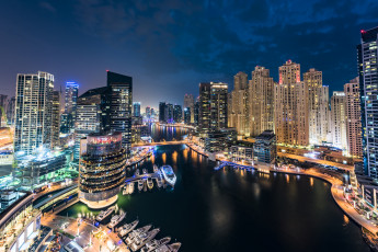 Картинка dubai города дубай+ оаэ ночь огни