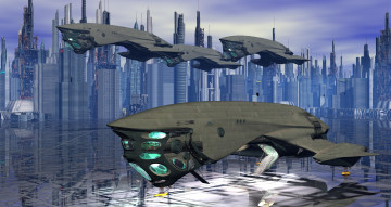 Картинка 3д+графика космические+корабли +звездолеты+ spaceships +starships космические корабль полет вселенная галактика