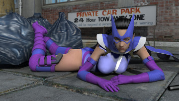 Картинка 3д+графика фантазия+ fantasy девушка взгляд фон