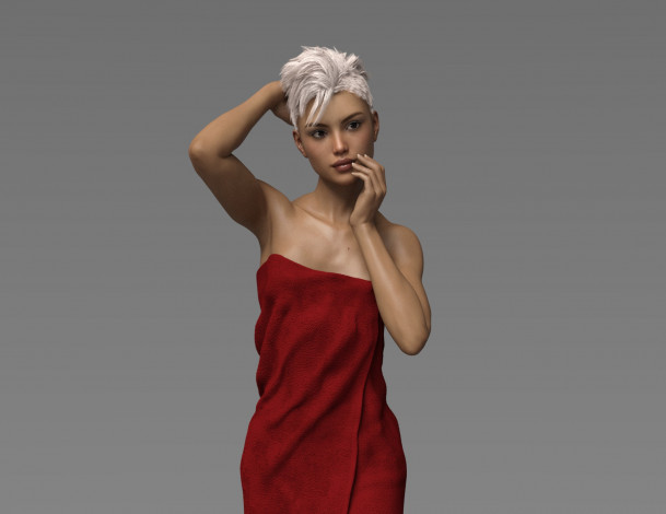 Обои картинки фото 3д графика, люди , people, фон, взгляд, девушка