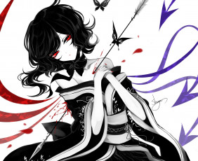 Картинка аниме touhou девушка