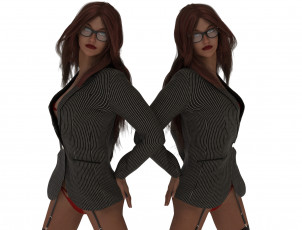 Картинка 3д+графика люди+ people фон взгляд девушки