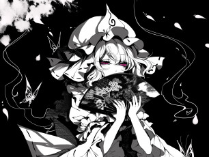 Картинка аниме touhou девушка