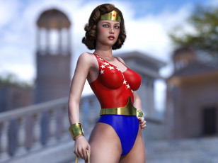 Картинка 3д+графика фантазия+ fantasy девушка взгляд фон