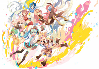 Картинка аниме vocaloid вокалоид