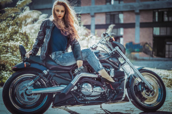 Картинка мотоциклы мото+с+девушкой девушки