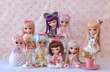 Картинка разное игрушки куклы