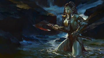 Картинка фэнтези существа орк orc bayard wu warcraft