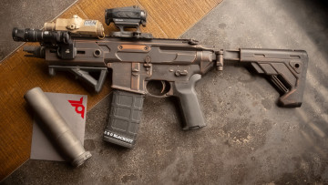 Картинка оружие автоматы ar-15 weapon ар-15 assault rifle винтовка штурмовая custom