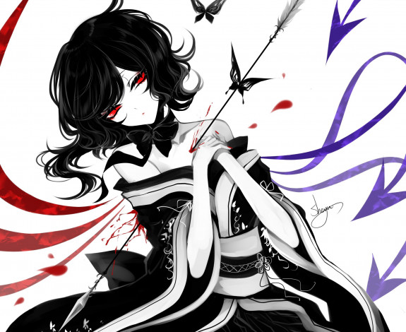 Обои картинки фото аниме, touhou, девушка