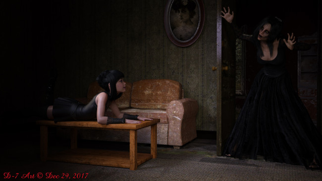 Обои картинки фото 3д графика, фантазия , fantasy, девушка, фон, взгляд