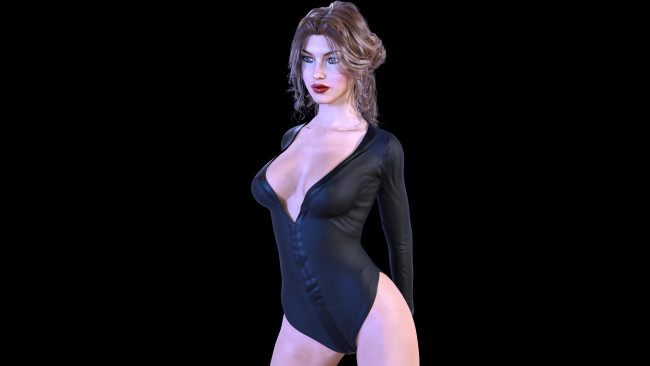 Обои картинки фото 3д графика, люди , people, девушка, фон, взгляд