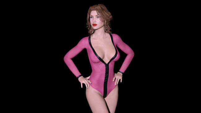 Обои картинки фото 3д графика, люди , people, взгляд, девушка, фон