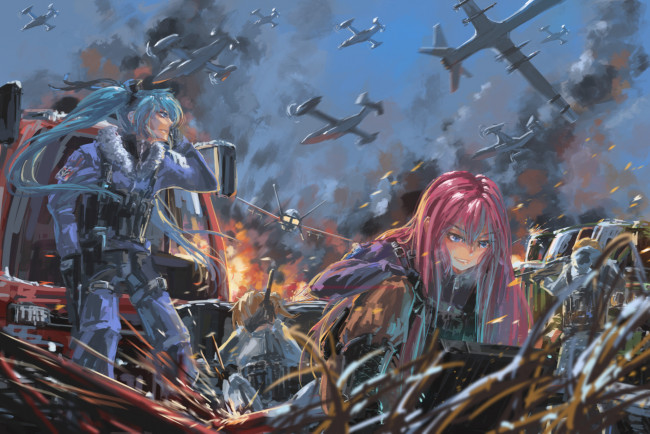 Обои картинки фото аниме, vocaloid, вокалоид