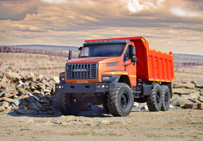 Обои картинки фото урал, автомобили, автомобиль, самосвал, грузовой, некст
