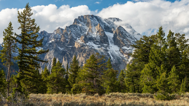 Обои картинки фото природа, горы, национальный, парк, гранд-титон, сша