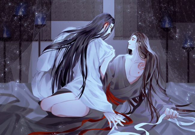 Обои картинки фото аниме, mo dao zu shi, вэй, усянь, лань, ванцзы