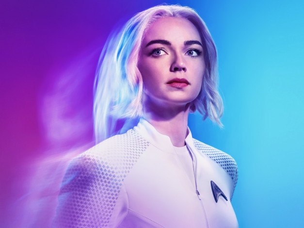 Обои картинки фото star trek,  strange new worlds  , сериал 2022 – , кино фильмы,  strange new worlds, звездный, путь, cтранные, новые, миры, фантастика, боевик, сериал, paramount, джесс, буш, jess, bush, nurse, christine, chapel