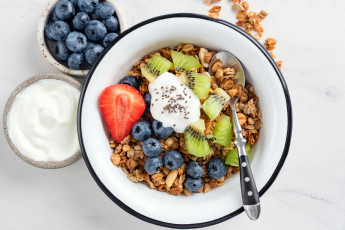 Картинка еда мюсли +хлопья завтрак