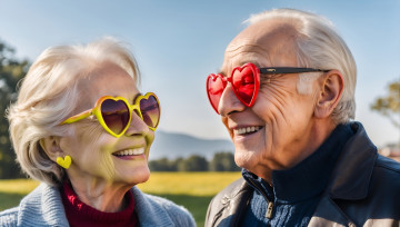 Картинка разное мужчина+женщина пожилые супруги