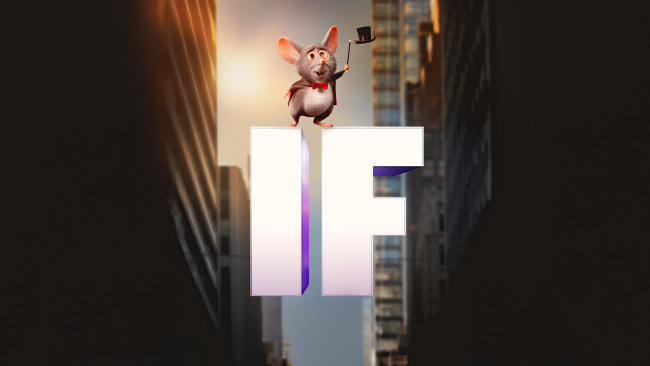 Обои картинки фото if ,  2024 , кино фильмы, if, sebastian, maniscalco, magician, mouse, озвучка, воображаемые, друзья, фэнтези, драма, комедия, семейный, пoстeр