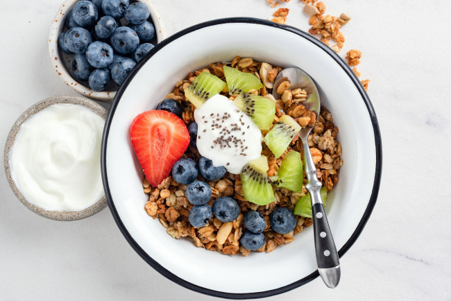 Обои картинки фото еда, мюсли,  хлопья, завтрак