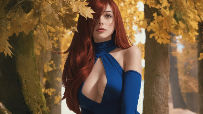 Обои картинки фото рисованное, люди, красивая, девушка