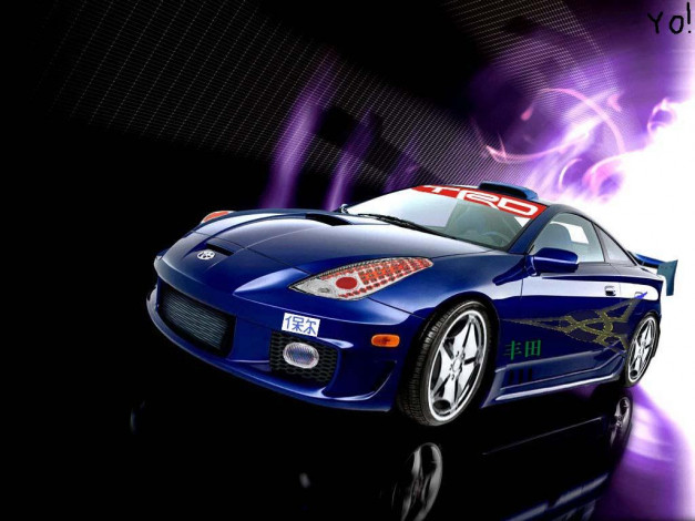 Обои картинки фото celica, автомобили, toyota