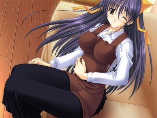 обоя аниме, scramble, heart