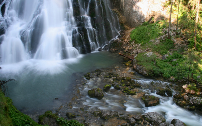 Обои картинки фото salzburger, land, природа, водопады