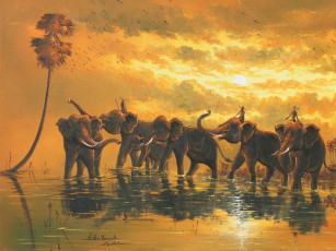 Картинка рисованные животные