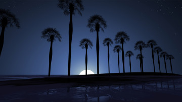 Картинка 3д графика nature landscape природа