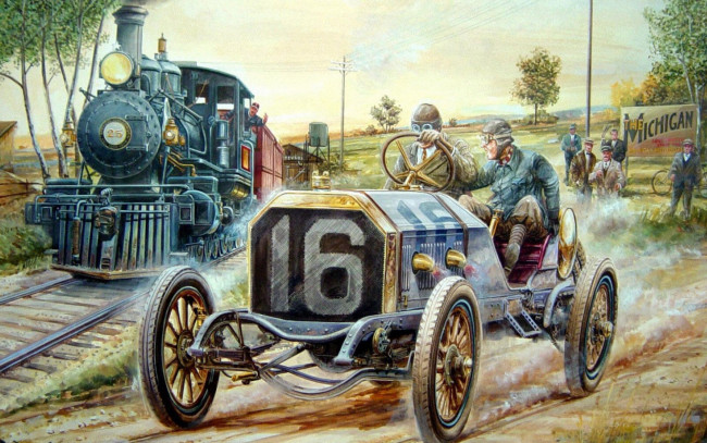 Обои картинки фото рисованные, авто, мото