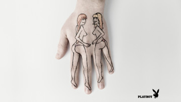 обоя бренды, pizza, hut, playboy