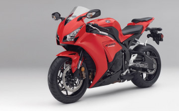 Картинка мотоциклы honda красный