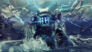 Картинка фэнтези роботы киборги механизмы android evil