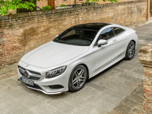Картинка автомобили mercedes-benz 2014г c217 package sports amg 4matic s 500 coupе светлый