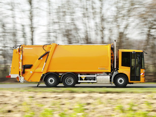 Картинка автомобили мусоровозы econic rolloffcon 2635 mercedes-benz