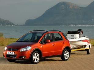 Картинка автомобили suzuki sx4 красный za-spec