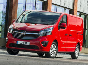 обоя автомобили, vauxhall, vivaro, van, biturbo, 2014г, красный