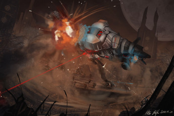 Картинка фэнтези космические+корабли +звездолеты +станции сражение челнок