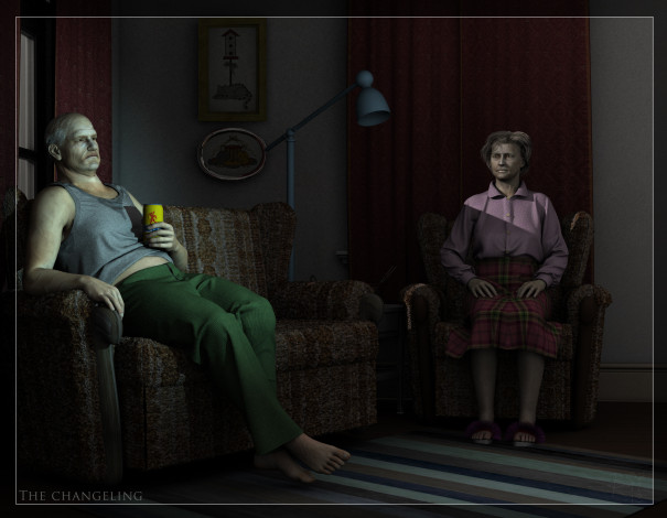 Обои картинки фото 3д графика, люди , people, старички