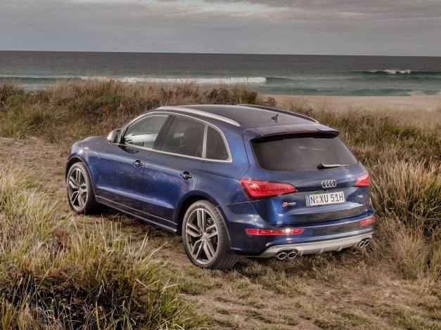 Обои картинки фото автомобили, audi, tdi, sq5, синий, 8r, au-spec