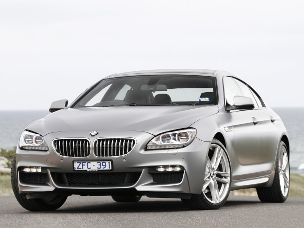 Обои картинки фото автомобили, bmw, au-spec, package, 650i, sport, coupe, m, gran, f06, серый