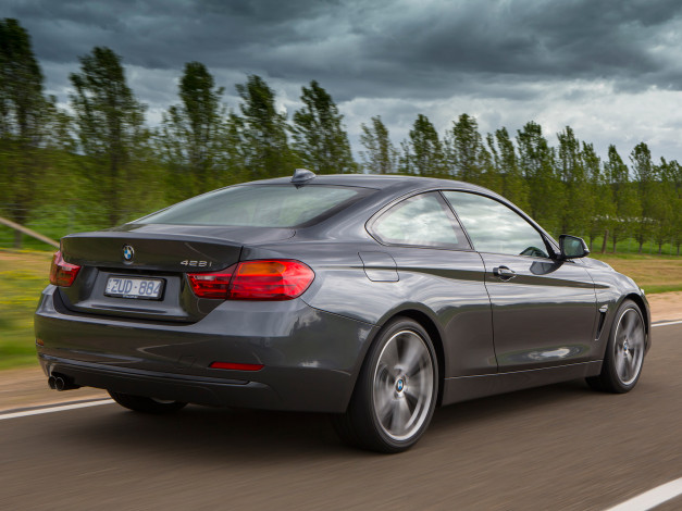 Обои картинки фото автомобили, bmw, au-spec, sport, line, f32, 2013г, темный, coupе, 428i