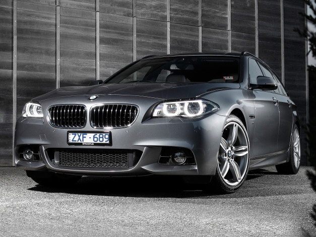 Обои картинки фото автомобили, bmw, f11, sport, au-spec, package, 2014г, touring, m, 535i