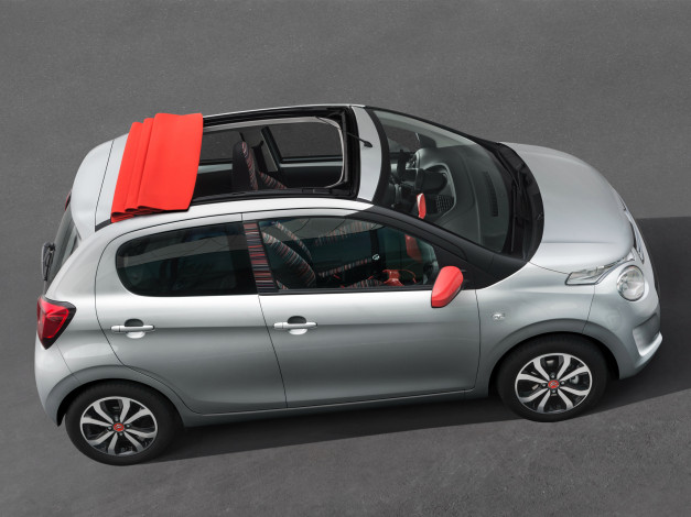 Обои картинки фото автомобили, citroen, светлый, 2014, airscape, 5-door, c1, citroеn