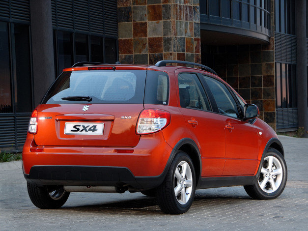 Обои картинки фото автомобили, suzuki, красный, za-spec, sx4